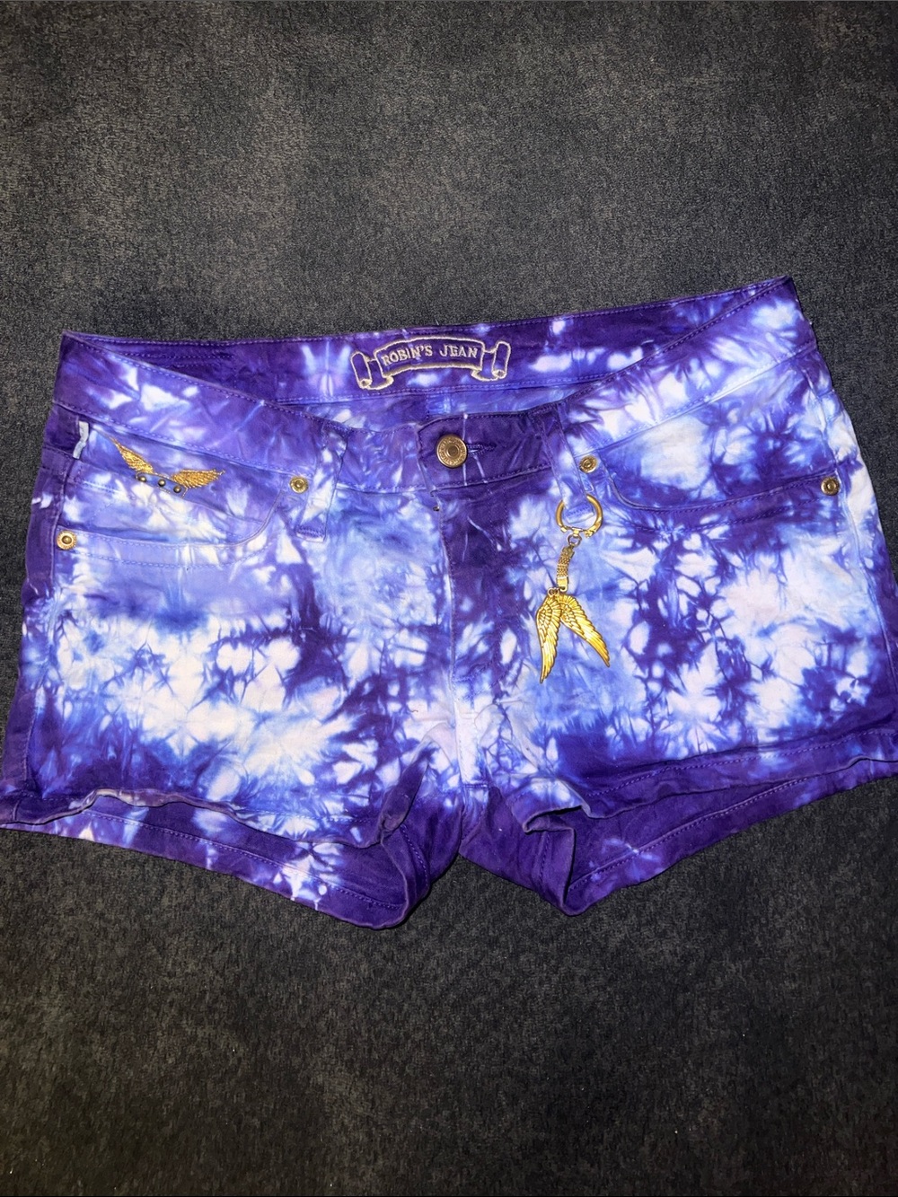 Robin’s Jean Tie-Dye Mini Shorts - 30